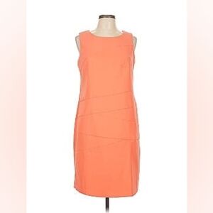 Elegant Peach Sleeveless Dress By AB Studio Sz 6